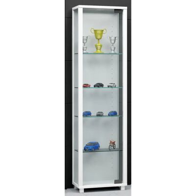 VCM Edana Mini Vitrine weiß - 4 Fachböden, LED-Beleuchtung VCM Edana Mini Vitrine weiß - 4 Fachböden, LED-Beleuchtung