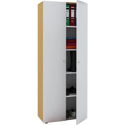 VCM Vandol Aktenschrank - 5 Fächer - Buche/Weiß VCM Vandol Aktenschrank - 5 Fächer - Buche/Weiß