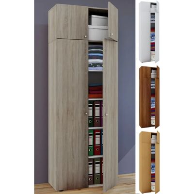 Armoire Vandol Hêtre VCM - 6 Compartiments & Extensible - Publicité Armoire Vandol Hêtre VCM - 6 Compartiments & Extensible - Publicité