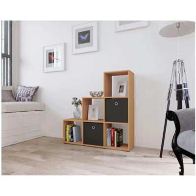 Scaffale Nitas VCM - 6 Scomparti - Marrone - 105x108x29cm Scaffale Nitas VCM - 6 Scomparti - Marrone - 105x108x29cm
