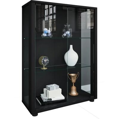 VCM Sintalo Schwarze Glasvitrine - Moderner Schaukasten VCM Sintalo Schwarze Glasvitrine - Moderner Schaukasten