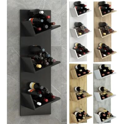 VCM Sonoma Eiche Wandregal - 18 Flaschen - Modernes Design VCM Sonoma Eiche Wandregal - 18 Flaschen - Modernes Design