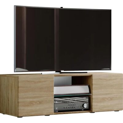 VCM Lowina 95 - TV Lowboard mit 2 Türen & Glaseinlage VCM Lowina 95 - TV Lowboard mit 2 Türen & Glaseinlage