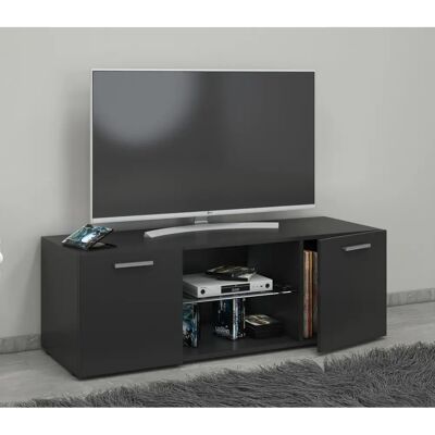 VCM Lowina 115 Mueble de TV en Negro - Mueble de Televisión VCM Lowina 115 Mueble de TV en Negro - Mueble de Televisión