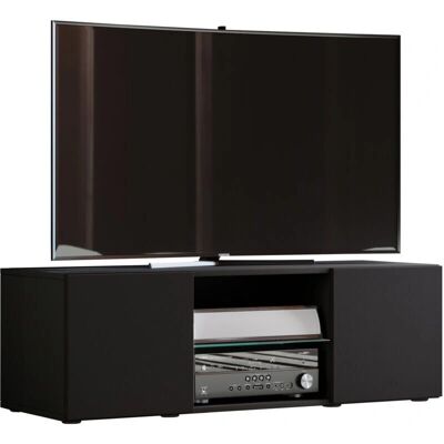 VCM Lowina 115 - Holz TV Lowboard mit 2 Türen & Glaseinlegeboden VCM Lowina 115 - Holz TV Lowboard mit 2 Türen & Glaseinlegeboden