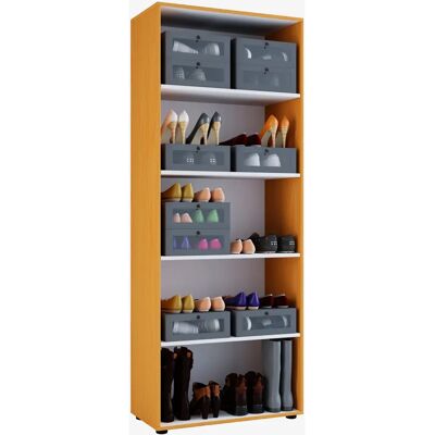 VCM Vandol I Brunt Skoskab - 5 Rum, 180x71x37 cm VCM Vandol I Brunt Skoskab - 5 Rum, 180x71x37 cm