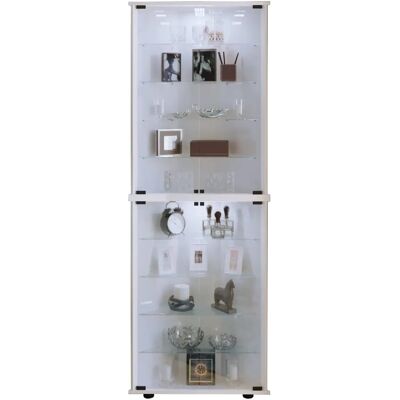 VCM Vecko Maxi Bianco - Vetrina, Vetro, 176x67x23cm VCM Vecko Maxi Bianco - Vetrina, Vetro, 176x67x23cm