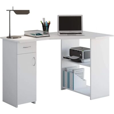 VCM Linzia Schreibtisch - Platzsparender Eckschreibtisch mit Schublade VCM Linzia Schreibtisch - Platzsparender Eckschreibtisch mit Schublade