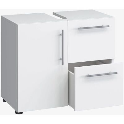 VCM Weißes Badezimmer-Schrankschrank - 61x32x51 cm VCM Weißes Badezimmer-Schrankschrank - 61x32x51 cm