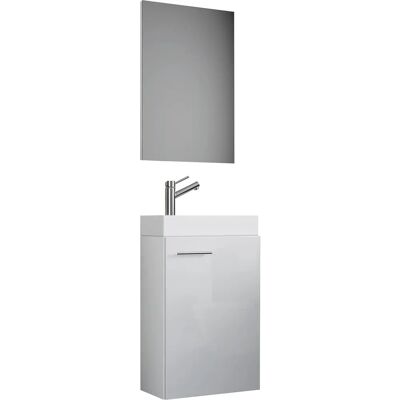 VCM Weißes Badezimmer-Set - Slito 3-teilig für Gäste-WC VCM Weißes Badezimmer-Set - Slito 3-teilig für Gäste-WC