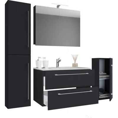VCM 5-tlg. Bathroom Furniture Set - Black - Bathroom Type VCM 5-tlg. Bathroom Furniture Set - Black - Bathroom Type