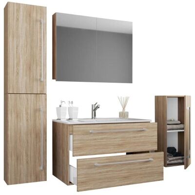 VCM Sonoma Eiche Bathroom Furniture Set 80cm VCM Sonoma Eiche Bathroom Furniture Set 80cm