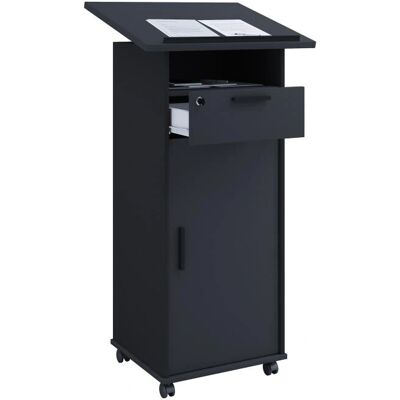 Bureau Debout Melta VCM - Réglable en Hauteur, Mobile, Bois Bureau Debout Melta VCM - Réglable en Hauteur, Mobile, Bois