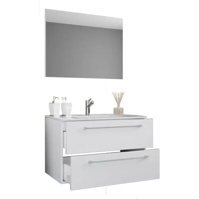 VCM Badezimmermöbel-Set - Weiß - 80cm VCM Badezimmermöbel-Set - Weiß - 80cm