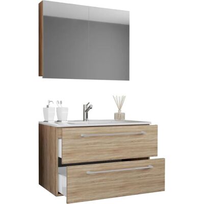 VCM Sonoma Badezimmer-Set - 3-teilig, Modern VCM Sonoma Badezimmer-Set - 3-teilig, Modern
