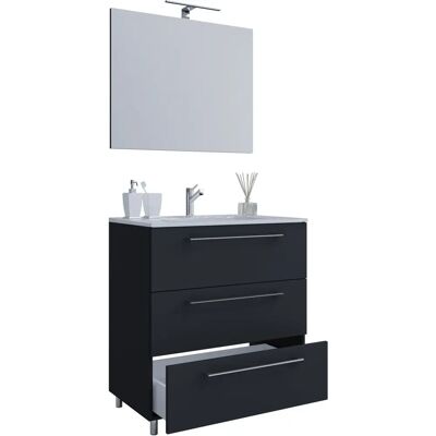 Set di mobili da bagno VCM Schubo 914352 - Nero Set di mobili da bagno VCM Schubo 914352 - Nero