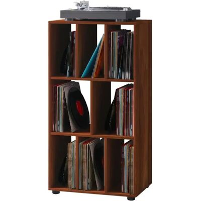 Sconto Valnøtt Vinylplatehylle - Bokhylle med 8 rom - Retro stil Sconto Valnøtt Vinylplatehylle - Bokhylle med 8 rom - Retro stil