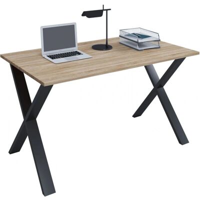 Scrivania VCM Lona - 140x50cm Rettangolare, X-Pied Nero Scrivania VCM Lona - 140x50cm Rettangolare, X-Pied Nero