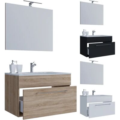 Set Bagno Bianco VCM - 60cm Design Moderno Set Bagno Bianco VCM - 60cm Design Moderno