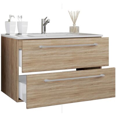 VCM Sonoma Badezimmermöbel-Set - 2 Teile - Modernes Design VCM Sonoma Badezimmermöbel-Set - 2 Teile - Modernes Design