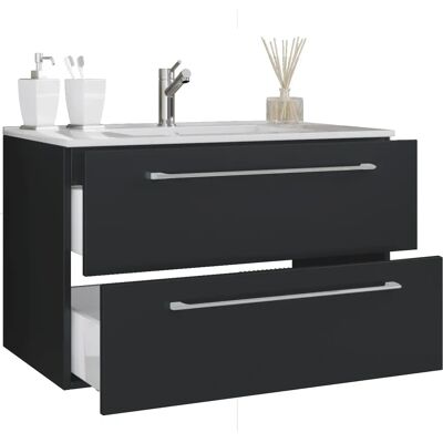 VCM Badezimmermöbel-Set - Badinos 914848 - Schwarz VCM Badezimmermöbel-Set - Badinos 914848 - Schwarz