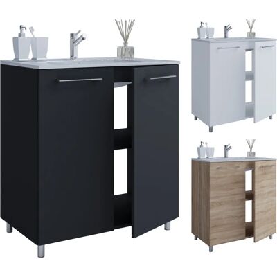 VCM Weiß Badezimmermöbel-Set - 60cm, 2-türig - Badtyp VCM Weiß Badezimmermöbel-Set - 60cm, 2-türig - Badtyp