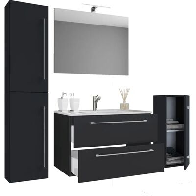 VCM Badinos Badezimmermöbel-Set - Schwarz VCM Badinos Badezimmermöbel-Set - Schwarz