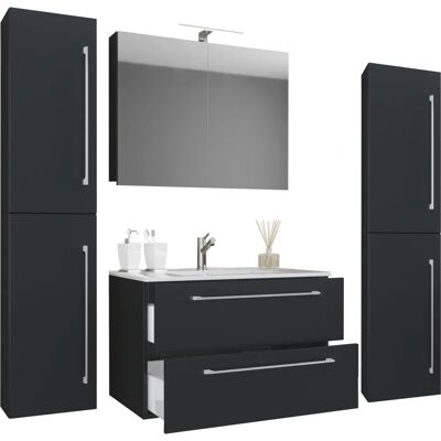 VCM Badinos 60 cm Badmöbel-Set - Schwarz VCM Badinos 60 cm Badmöbel-Set - Schwarz