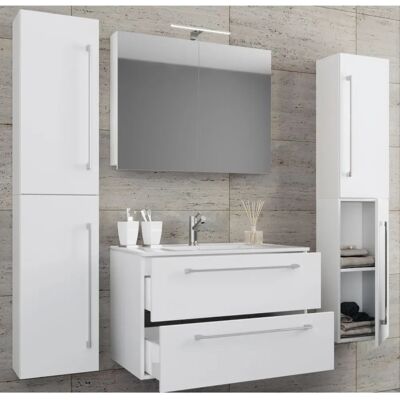 Conjunto de baño VCM Badinos 5 piezas con armarios y espejo Conjunto de baño VCM Badinos 5 piezas con armarios y espejo