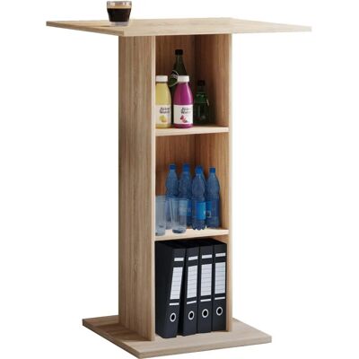 VCM Álló Asztal - Sonoma tölgy - Állítható magasság - Nagy rekeszek - 70cm x 108cm VCM Álló Asztal - Sonoma tölgy - Állítható magasság - Nagy rekeszek - 70cm x 108cm