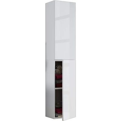 Armadio Bagno VCM Lendas - Bianco, 33x150x22cm Armadio Bagno VCM Lendas - Bianco, 33x150x22cm