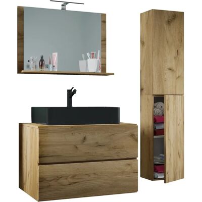 VCM Honig Eiche Badezimmermöbel-Set - 80cm VCM Honig Eiche Badezimmermöbel-Set - 80cm