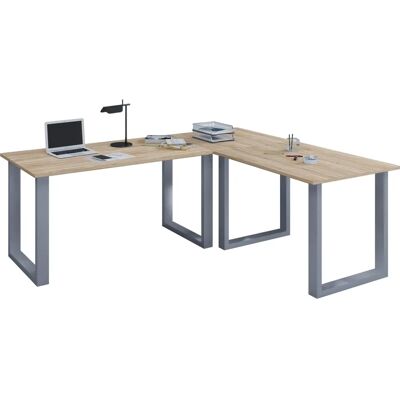 VCM Lona Bürotisch - U-Fuß, Sonoma Eiche, 130x50cm VCM Lona Bürotisch - U-Fuß, Sonoma Eiche, 130x50cm