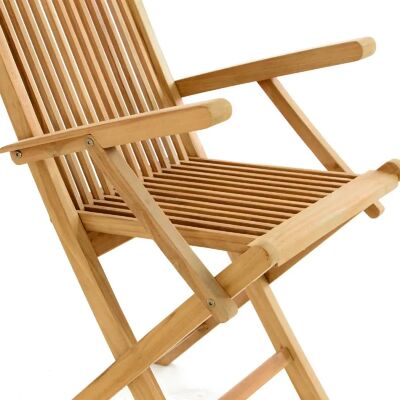 Teak-Gartenstuhl - Klappbar, Handgefertigt, Wetterfest - Gartentyp Teak-Gartenstuhl - Klappbar, Handgefertigt, Wetterfest - Gartentyp