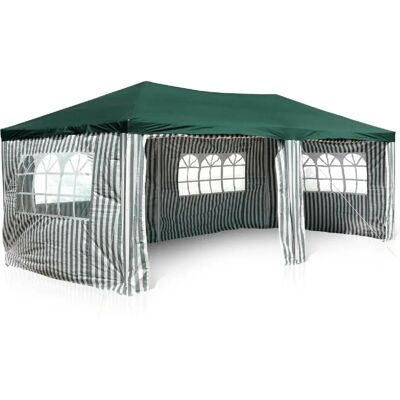 Gartenpavillon 3x6m Grün - Wasserdichtes Partyzelt für Events Gartenpavillon 3x6m Grün - Wasserdichtes Partyzelt für Events