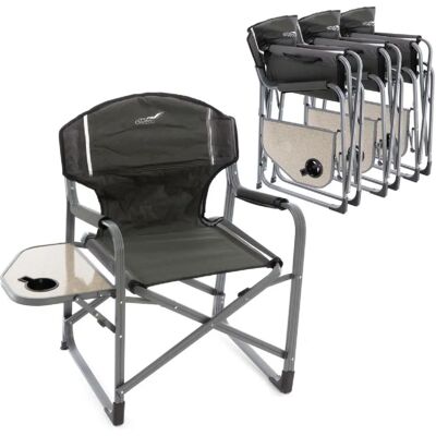 VCM Gartenstühle 4er Set Faltbarer Campingstuhl mit Getränkehalter - Gartenstuhl VCM Gartenstühle 4er Set Faltbarer Campingstuhl mit Getränkehalter - Gartenstuhl