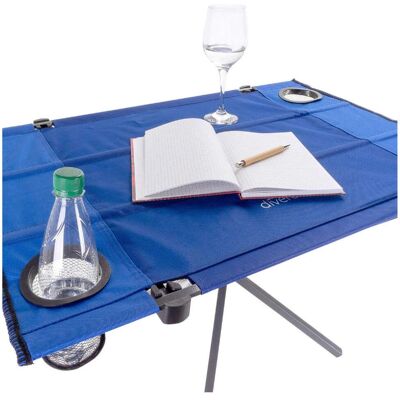 VCM Faltbarer Camping Garten Tisch 80x50cm Blau - Campingtisch VCM Faltbarer Camping Garten Tisch 80x50cm Blau - Campingtisch