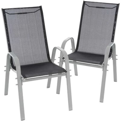 VCM Gartensessel - Stapelbare Gartenstühle - 2er Set VCM Gartensessel - Stapelbare Gartenstühle - 2er Set