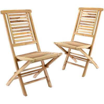 Vcm Gartenstühle 2er Set Massiv Teak Holz Klappbar Vcm Gartenstühle 2er Set Massiv Teak Holz Klappbar