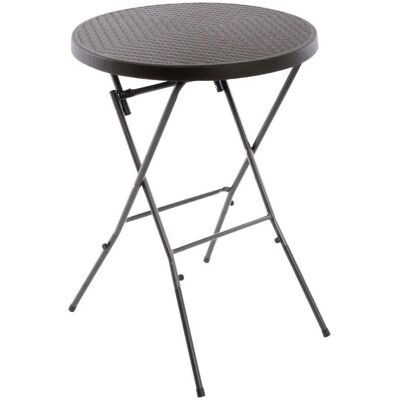 VCM Klappbarer Runder Garten- / Balkontisch - 110cm, Braun VCM Klappbarer Runder Garten- / Balkontisch - 110cm, Braun