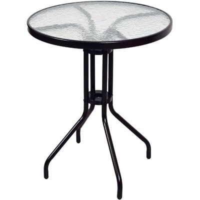 VCM Gartentisch mit Glasplatte - 60cm Durchmesser VCM Gartentisch mit Glasplatte - 60cm Durchmesser