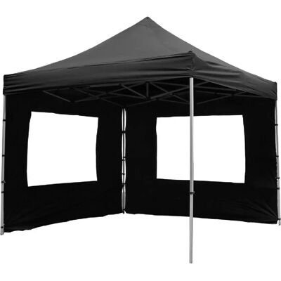 Vcm Profi Pavillon 3x3 m Schwarz mit Seitenteilen Wasserdicht Vcm Profi Pavillon 3x3 m Schwarz mit Seitenteilen Wasserdicht