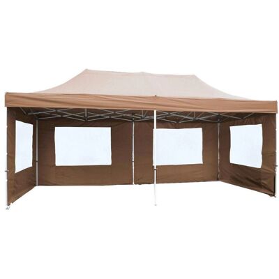 VCM Profi Faltpavillon 3x6 m Champagner - Wasserdicht & Seitenteile VCM Profi Faltpavillon 3x6 m Champagner - Wasserdicht & Seitenteile