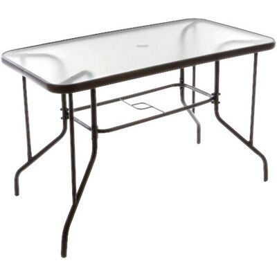 VCM Gartentisch - 110cm Quadratischer Glastisch - Garten & Balkon VCM Gartentisch - 110cm Quadratischer Glastisch - Garten & Balkon