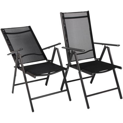 VCM 2er Set Gartensessel - Klappbar Aluminium Komfort VCM 2er Set Gartensessel - Klappbar Aluminium Komfort