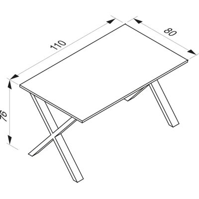 VCM Premium Holz Esstisch - Xona X - 4 Plätze VCM Premium Holz Esstisch - Xona X - 4 Plätze