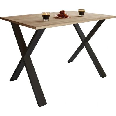 VCM Sonoma Eiche Esstisch - Rechteckig, U-Fuß, 110x80 cm VCM Sonoma Eiche Esstisch - Rechteckig, U-Fuß, 110x80 cm