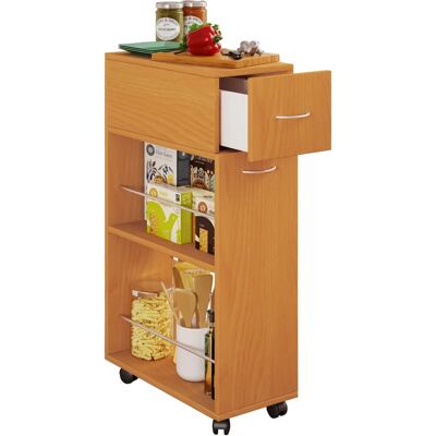 VCM Tusal Kitchen Cart - Beige - 85cm VCM Tusal Kitchen Cart - Beige - 85cm