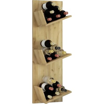 Étagère Murale Vinosi VCM - 18 Bouteilles de Vin - Marron - Publicité Étagère Murale Vinosi VCM - 18 Bouteilles de Vin - Marron - Publicité