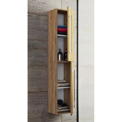 VCM Honig-Eiche Badschrank - 2 Türen - Feuchtigkeitsbeständiger Melamin VCM Honig-Eiche Badschrank - 2 Türen - Feuchtigkeitsbeständiger Melamin